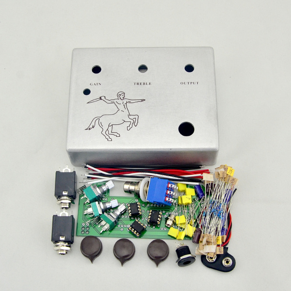 DIY Overdrive pedal All Kit With 1590BB Diecast Aluminum Enclosure Box