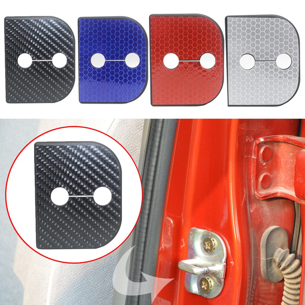 Car Door Lock Cover Catch Buckle Sticker Protector Cover Car Interior Accessories Sx4 Jimmy Splash Swift Alto 4pcs