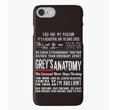 cover iphone 7 greys anatomy
