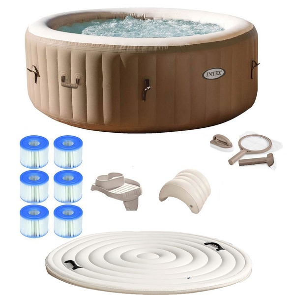 Intex Pure Spa 4 Person Inflatable Portable Hot Tub Ultimate