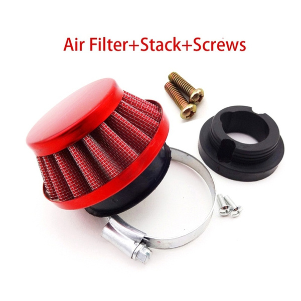 Red 44mm Air Filter For 2 Stroke 47cc 49cc Mini Moto ATV Dirt Pocket Go Kart