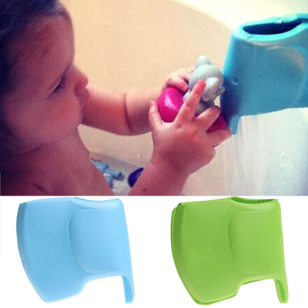 Kids Baby Bath Tub Safety Spout Cover Elephant Pattern Water
