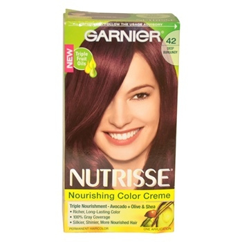 Garnier Nutrisse Nourishing Color Creme 42 Deep Burgundy Hair Color 1 Application