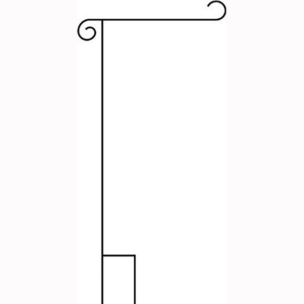 Flag Pole Metal Flag Stand For Garden Wish