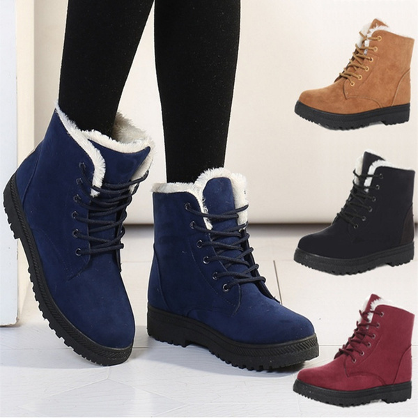 Ankle Snow Boots Stylish Winter Shoes High-top Boots British Style | Wish