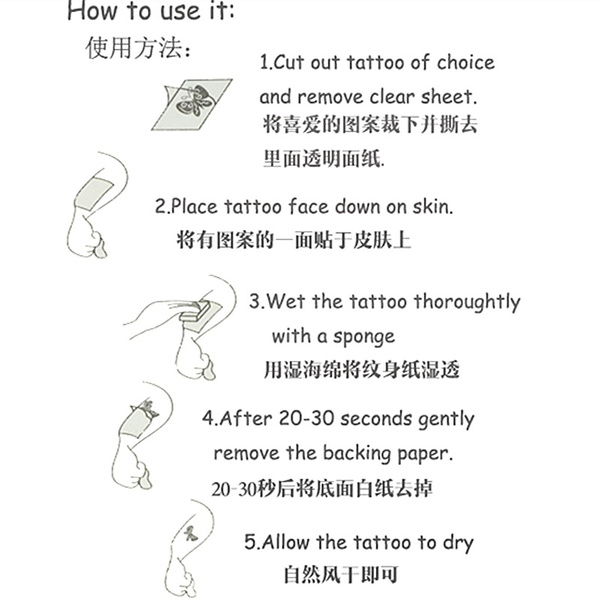 3d Body Art Sexy Harajuku Waterproof Temporary Tattoo For Man Woman Henna Fake Flash Tattoo Stickers Wish