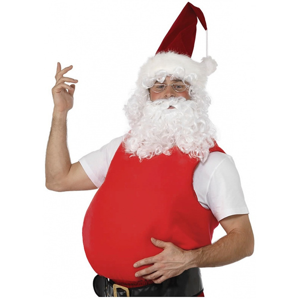 Santa Belly Stuffer Adult Fat Suit Costume Padding Christmas Fancy Dress 