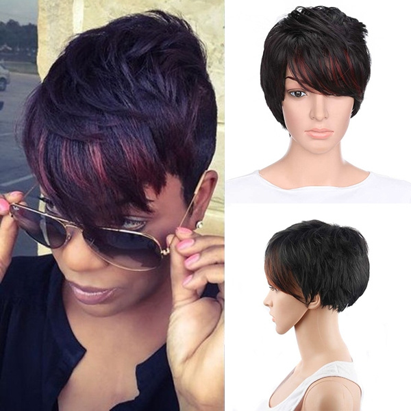 Short Pixie Cut Curly Wigs For Women High Quality Synthetic Wig Hair