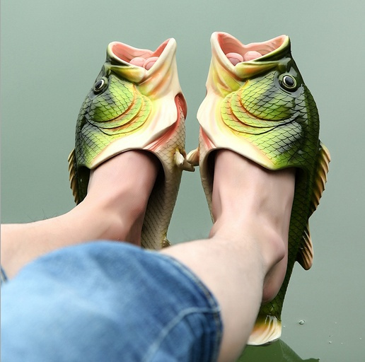 fish sliders shoes