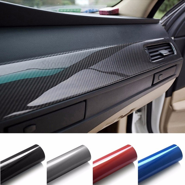 5d High Glossy Carbon Fiber Vinyl Wrap Film Truck Auto Car Styling Accessories Interior Diy Decoration Stickers