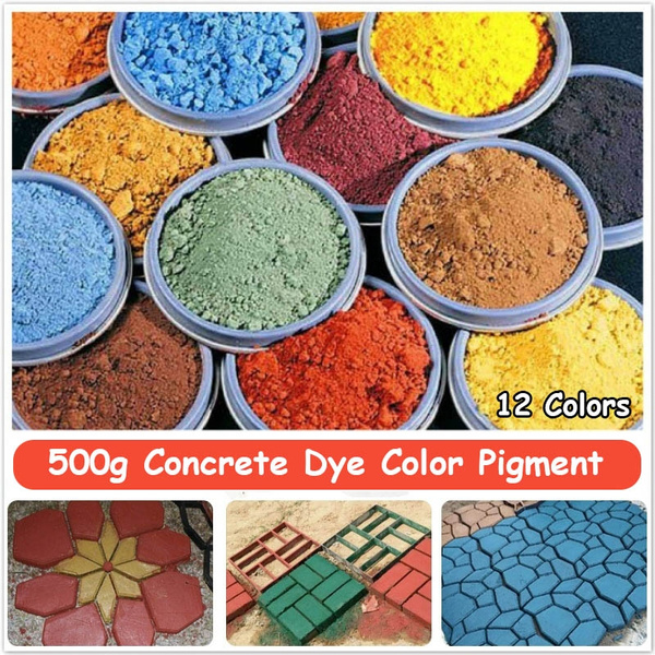 500g Mortor Color Cement Grout Plaster Pigment Dye Concrete Colored Multi 1LB