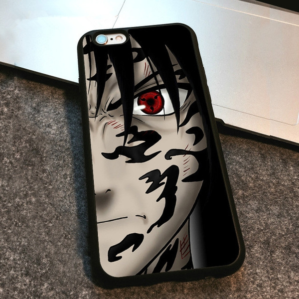 Naruto Sasuke Uchiha Sharingan Printed Phone Case Skin Shell For Iphone8 X 6 6s 7 Plus 5 5s Se Samsung Rubber Soft Housing Cover