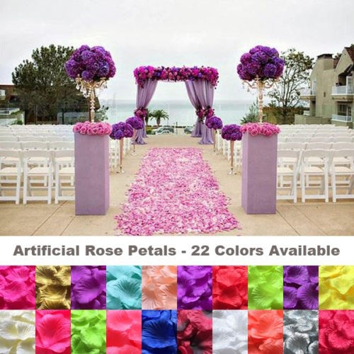 100pcs Silk Rose Flower Petals Leaves Wedding Table Decorations