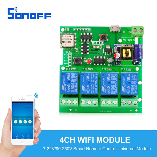 DC5V Sonoff Wireless WiFi Inching//Self-Locking Home Smart Switch Relay Module US