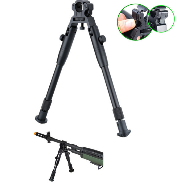 Adjustable 8" to 10"  Mounted Bipod clamp-on Foldable Adapter For Rifle 