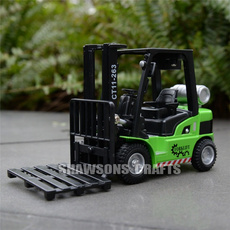 TOOGOO 1:24 Diecast Construction Forklift Hoist Model Cars Boy Truck Toys with Pull Back Function Sound Light for Kids Gift Box