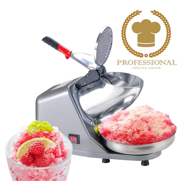 Snow Cone Machine 143 lbs//hr 200W Ice Shaver Electric Shaved Ice Machine Ice Shaver Machine Stainless Steel Ice Shaver Heavy Duty Ice Crusher ,143 lbs//hr 200W Ice Shaver