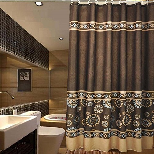 blue and brown towels for bathroom