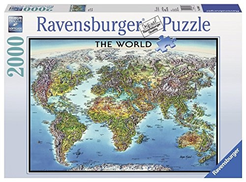 2000-Piece Ravensburger World Map Jigsaw Puzzle