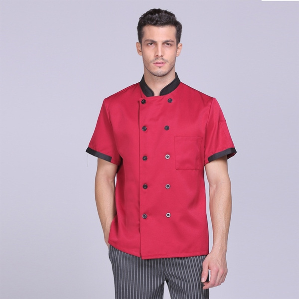 Chef Jackets Waiter Coat Short Sleeves Many Colors