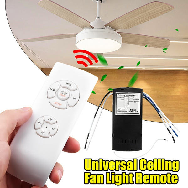 30m Universal Ceiling Fan Light Lamp Remote Controller Kit Timing Wireless Ceiling Light Remote Control Receiver For Ceiling Fan 110 240v Ceiling