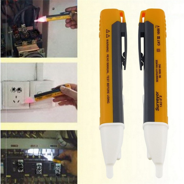 Non-Contact Induction Electrical Test Pen Safety Electroscope with LED Light
