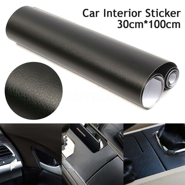 30 100cm Leather Texture Diy Car Interior Dashboard Sticker Wrap Sheet Film