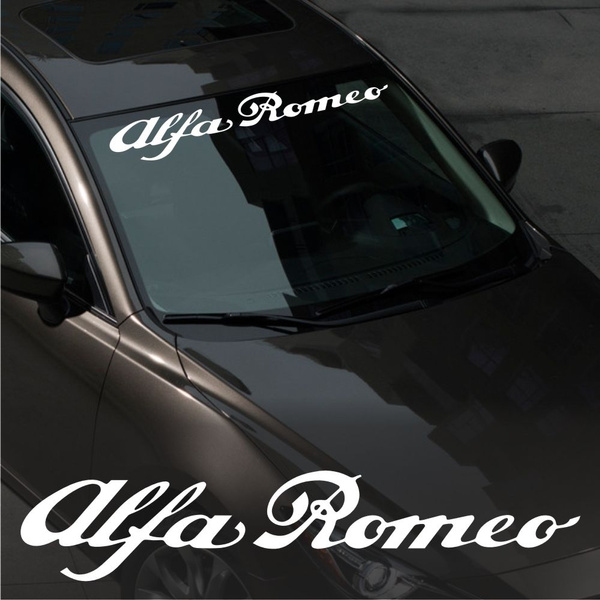 Alfa Romeo WINDSHIELD CAR Premium STICKER vinyl decal #2 145 146 147 155 156 159