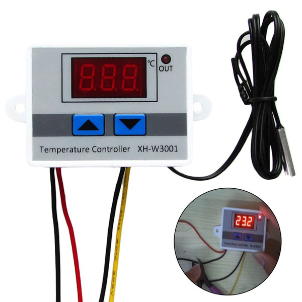 12V 220V Digital LED Temperature Controller Thermostat Control Switch Probe