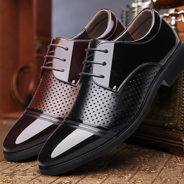 New Men/'s leather casual fashion sneakers lace casual shoes large size shoes