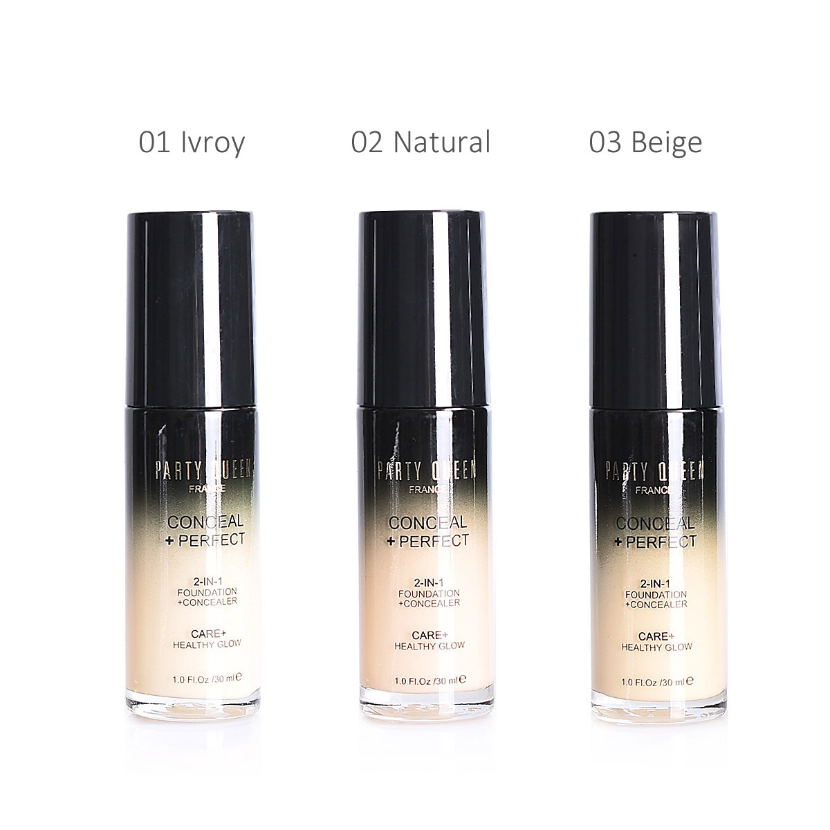 Party Queen Conceal And Perfect 2 In 1 Liquid Foundation Flawless Face ...