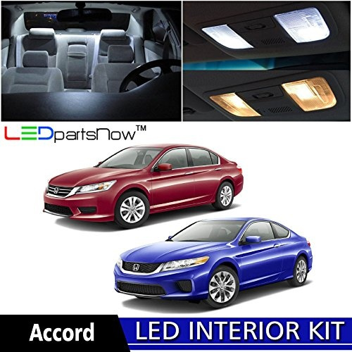 Ledpartsnow 2013 2018 Honda Accord Led Interior Lights Accessories Replacement Package Kit 10 Pieces White