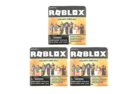 Roblox Series 1 Gold Celebrity 3 Pack Blind Figures Collection