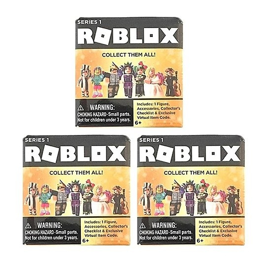 Roblox Series 1 Gold Celebrity 3 Pack Blind Figures Collection