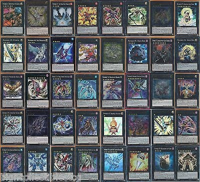 Yugioh Numbers Pack x10 Number Cards No Duplicates ONLY NUMBERS ON THIS PACK