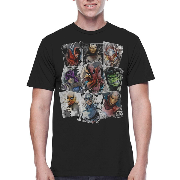 New Marvel Dare Devil Men/'s Short Sleeve Black T-Shirt