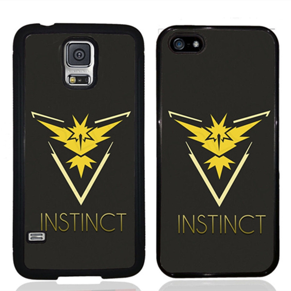Pokemon Go Team Instinct Phone Case For Iphone 4 5 6 7s Plus 8 X Case Samsung Galaxy S6 S7 S8 Wish