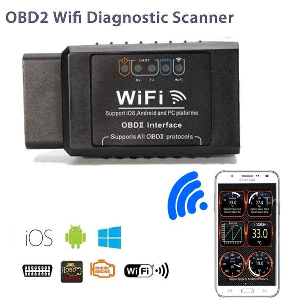 ELM327 WIFI OBD2 OBDII Auto Car Diagnostic Scanner Scan Tool For iOS Android