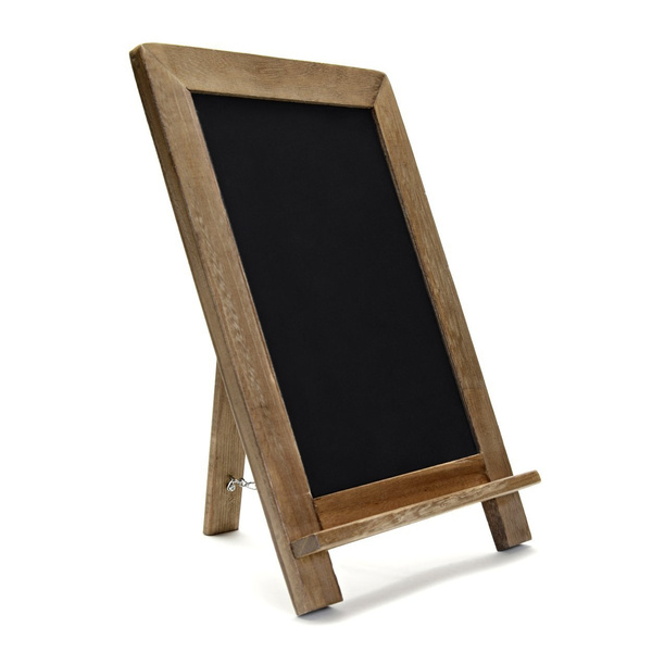 Rustic Wooden Framed Standing Chalkboard Sign With Non Porous