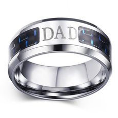 316L Stainless Steel Men/'s /"DAD/" Casted Ring Size 9-13