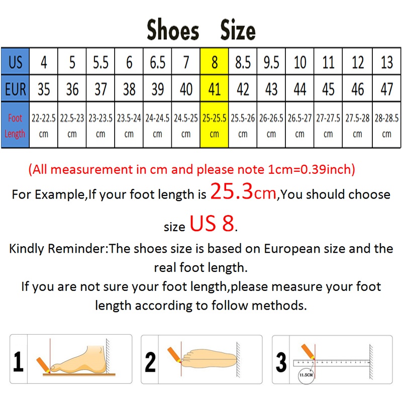 26.5 cm is what shoe size