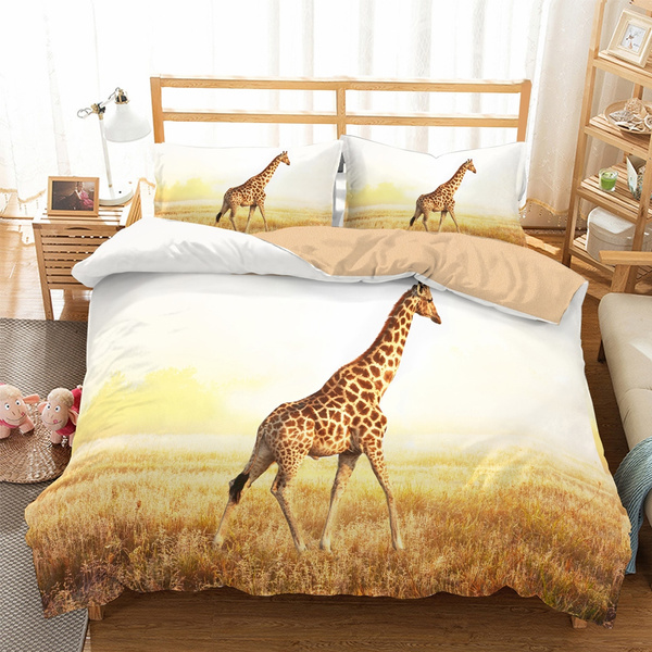 giraffe bed sheets double