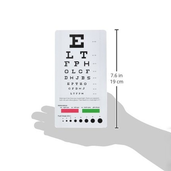 Prestige Medical 3909 Snellen Pocket Eye Chart