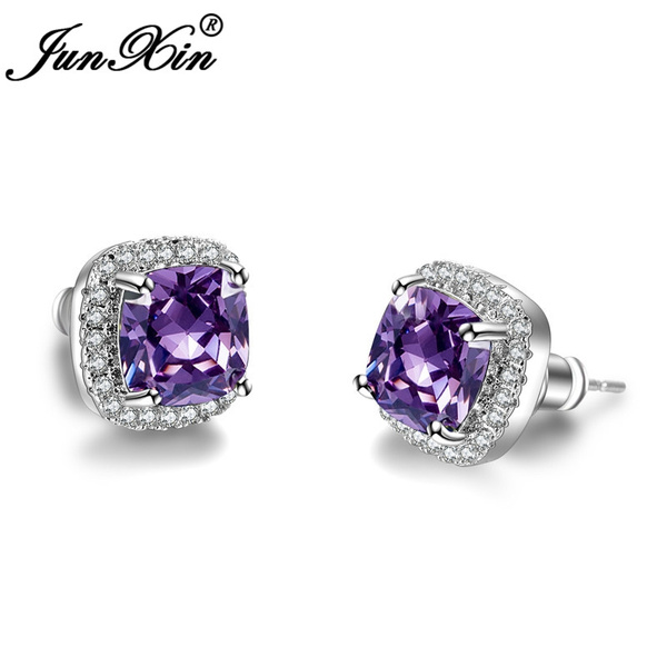 Purple Stud Earrings Top Sellers, 58% OFF | www.hcb.cat