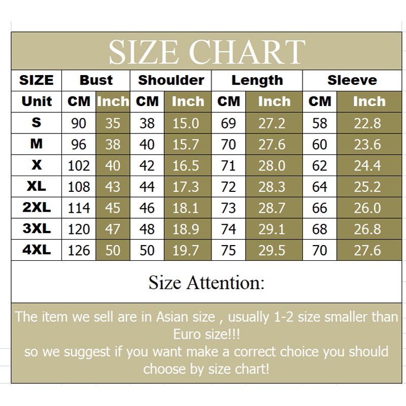 0xl Size Chart