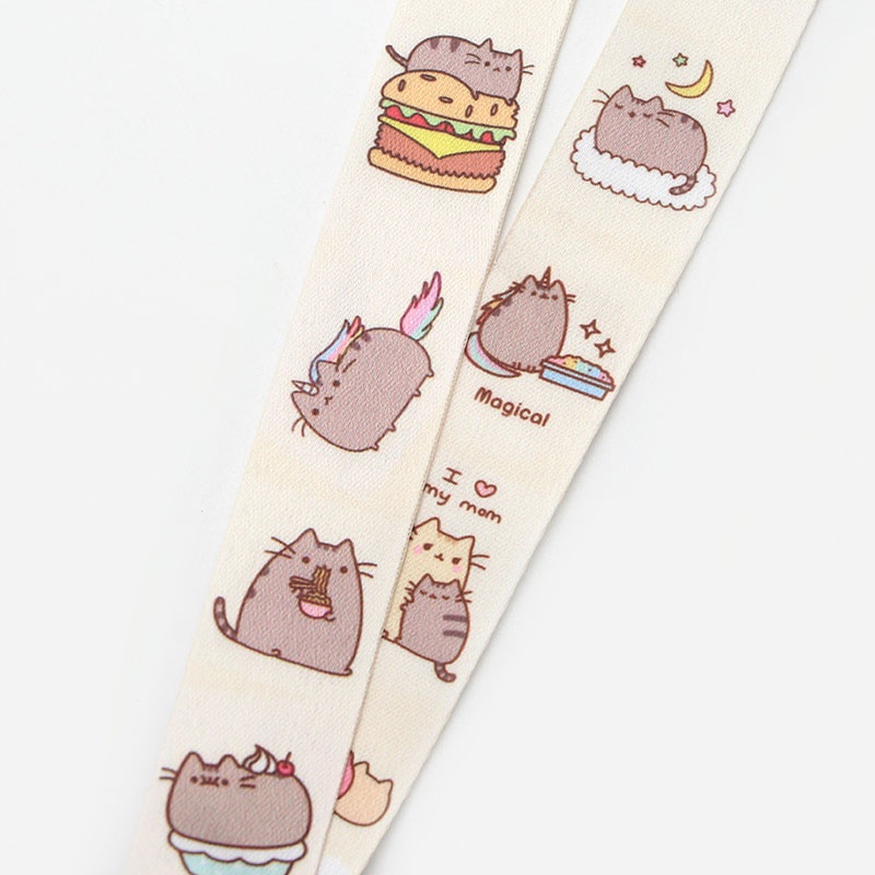 ID titulaire 43 cm long Pusheen le chat Double Face Lanyard