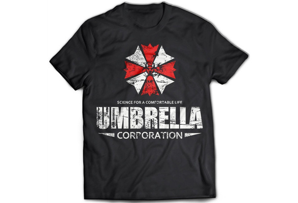 Racoon City T-Shirt Resident Evil Stars Umbrella Corp Corporation Horror grey