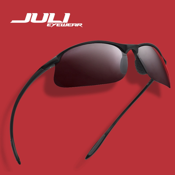 Juli Polarized Sports Sunglasses for Men Women Tr90 Unbreakable Frame for Running Fishing Baseball Driving MJ8002