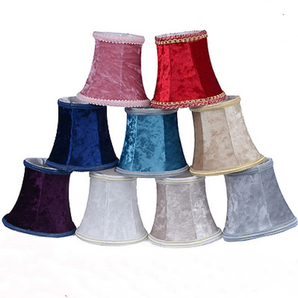 Ceiling Fan Light Color Vintage Small, Vintage Red Velvet Lamp Shades