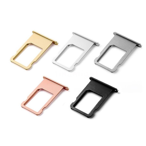 For Iphone 6s 6 7 8 Plus Alloy Nano Sim Card Holder Tray Slot Side